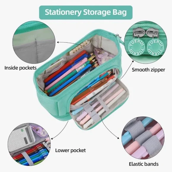 YUERUI Cute Preppy Pencil Case - Picture 3 of 3